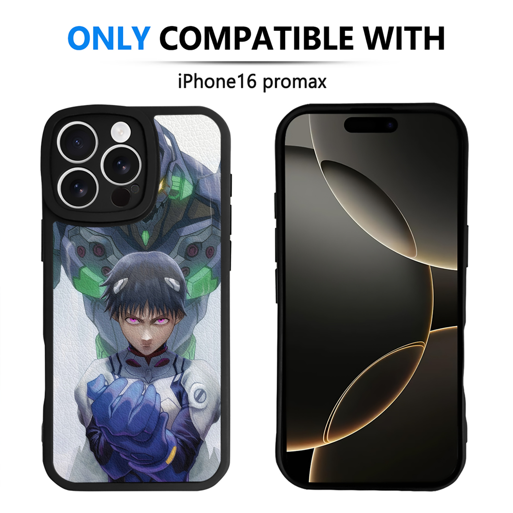 （画像用） EVA 新世紀エヴァンゲリオン 【iPhone 16シリーズ対応】シリコンスマホケース（レザー調） 材質：シリコン
